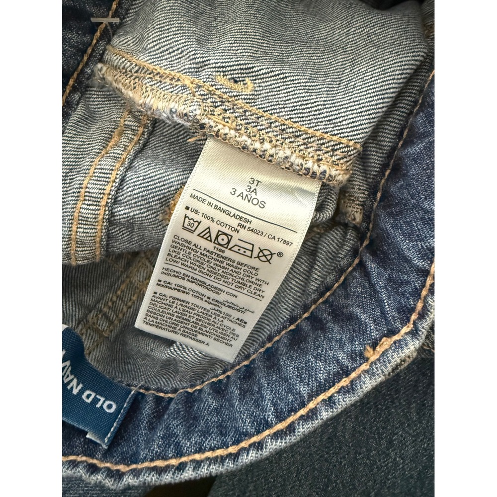 NWT Old Navy Toddler Wide-Leg Jeans Size 3T Blue 100% Cotton Denim - Picture 9 of 12